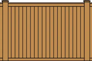 Cap & Trim Privacy Wood Fence Style